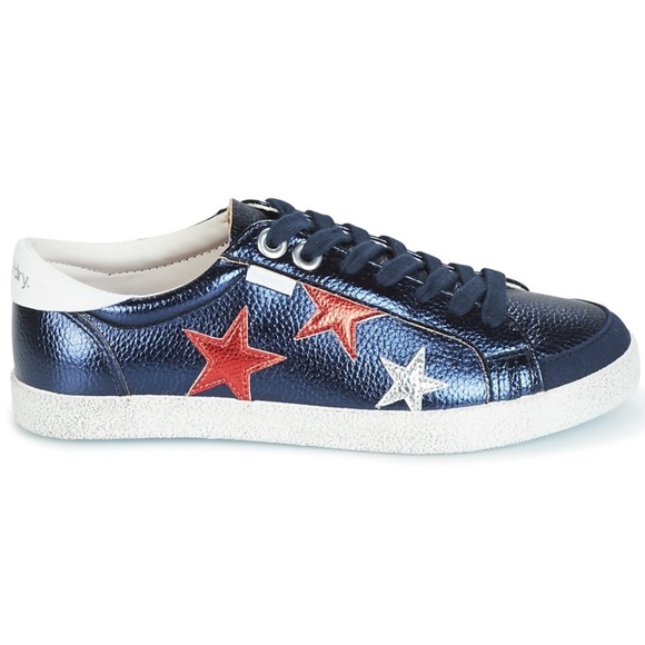 Superdry Super Sleek Logo Metallic Stars - Picture 1 of 9